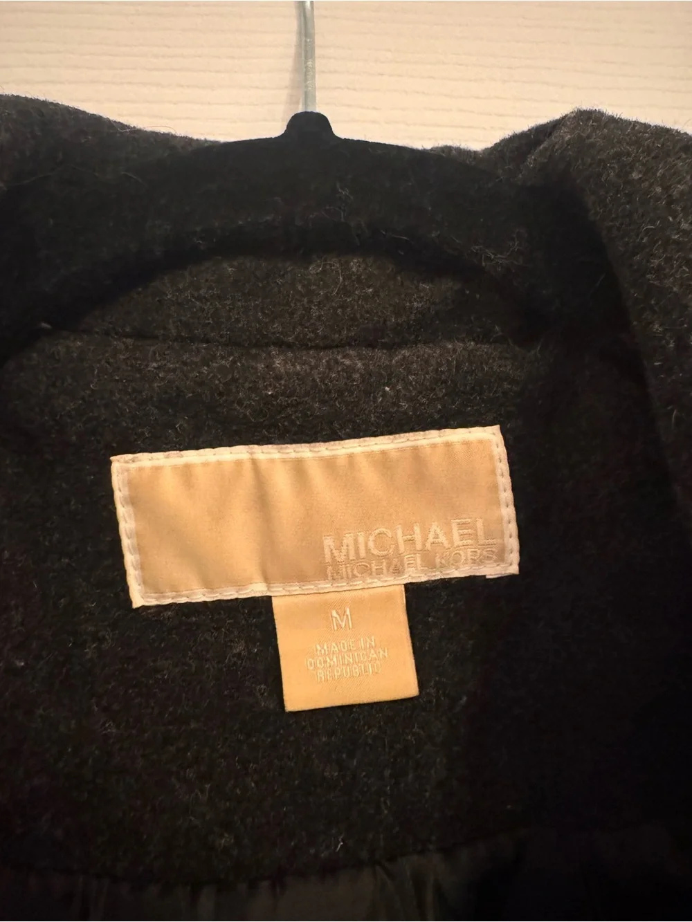 Michael Kors Black Trench Coat with Gold Buttons